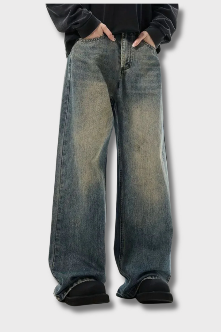 'Belong To The Street' Washed Baggy Jeans