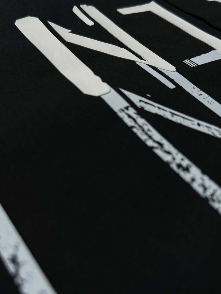 Bold Letter Graphic Short-Sleeve Shirt