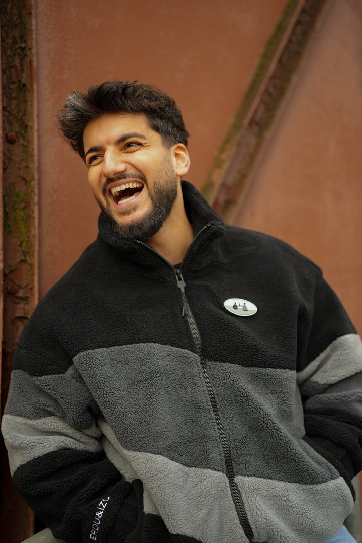 MGRMNTS Fuzzy Retro Fleece Jacket