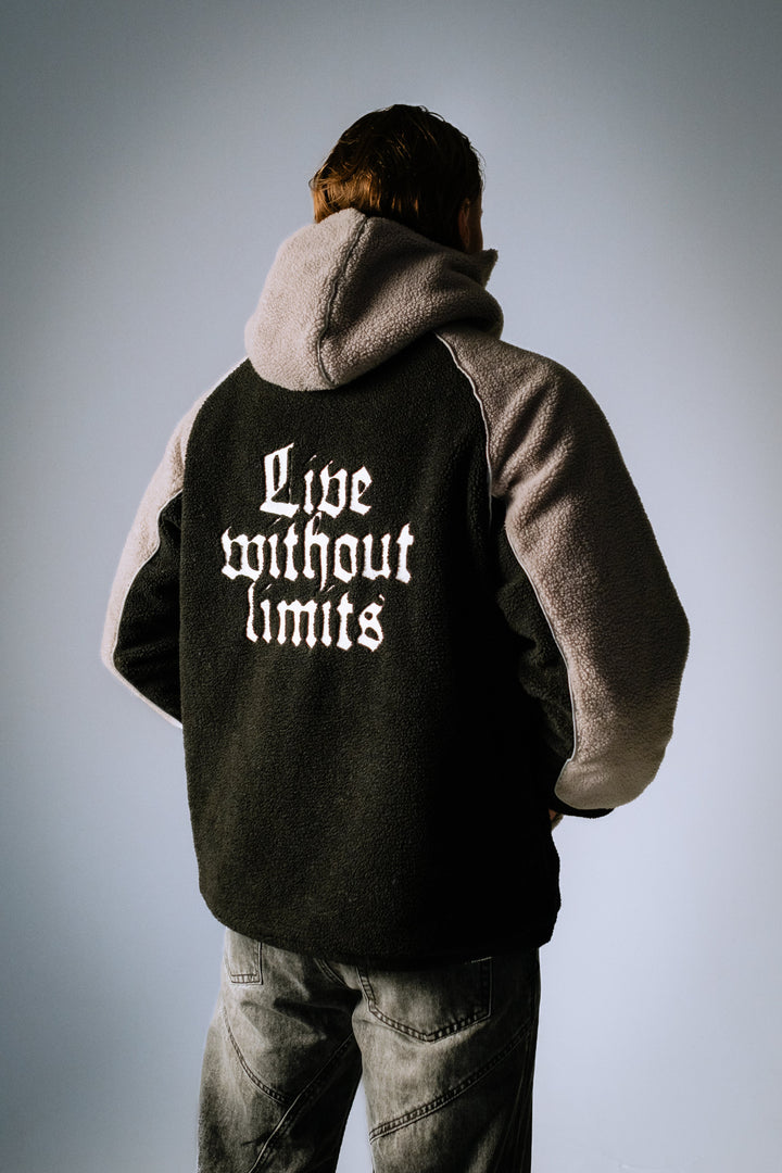 MyGarments - Black & Grey Sherpa Ninja Fleece