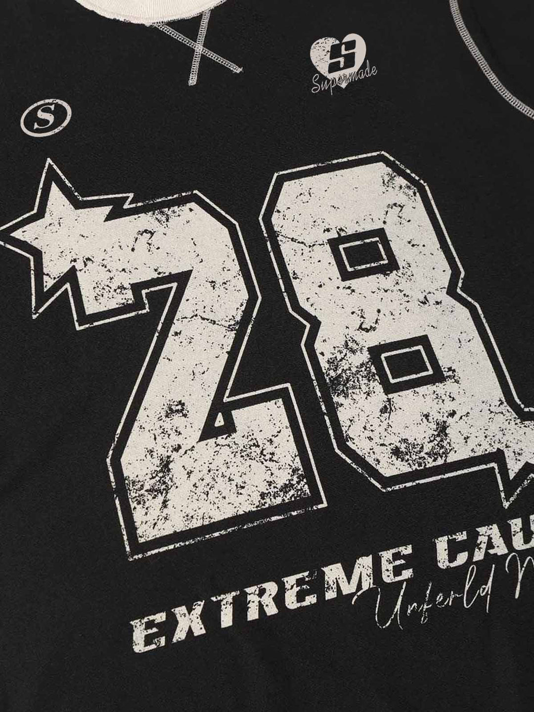 Distressed NO. 28 Jersey T-Shirt