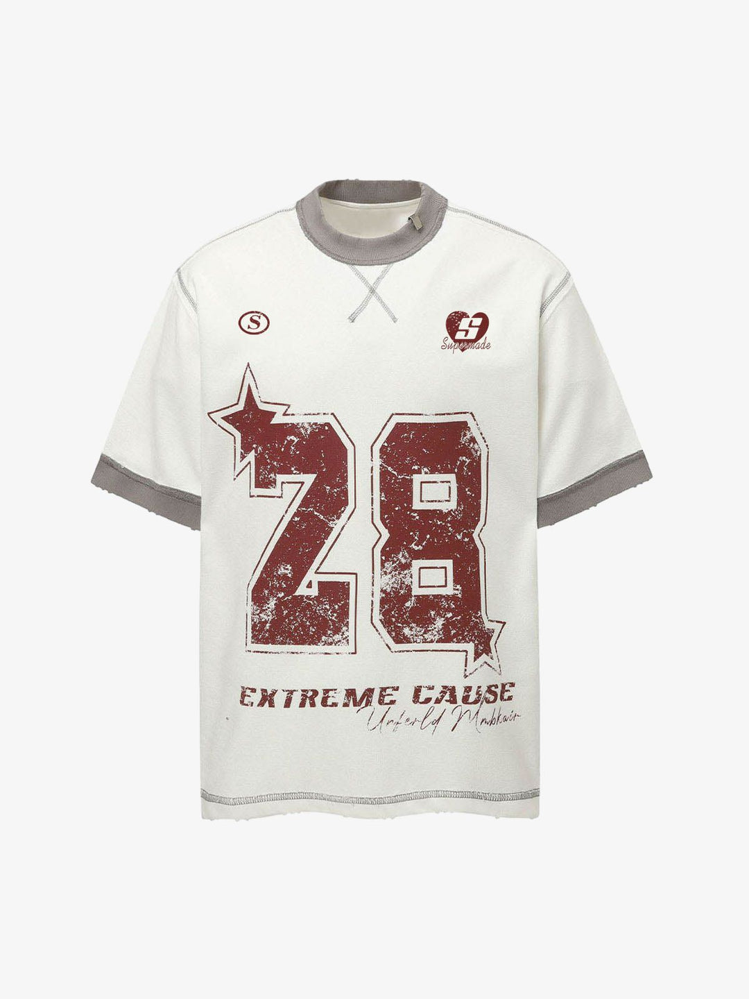 Distressed NO. 28 Jersey T-Shirt
