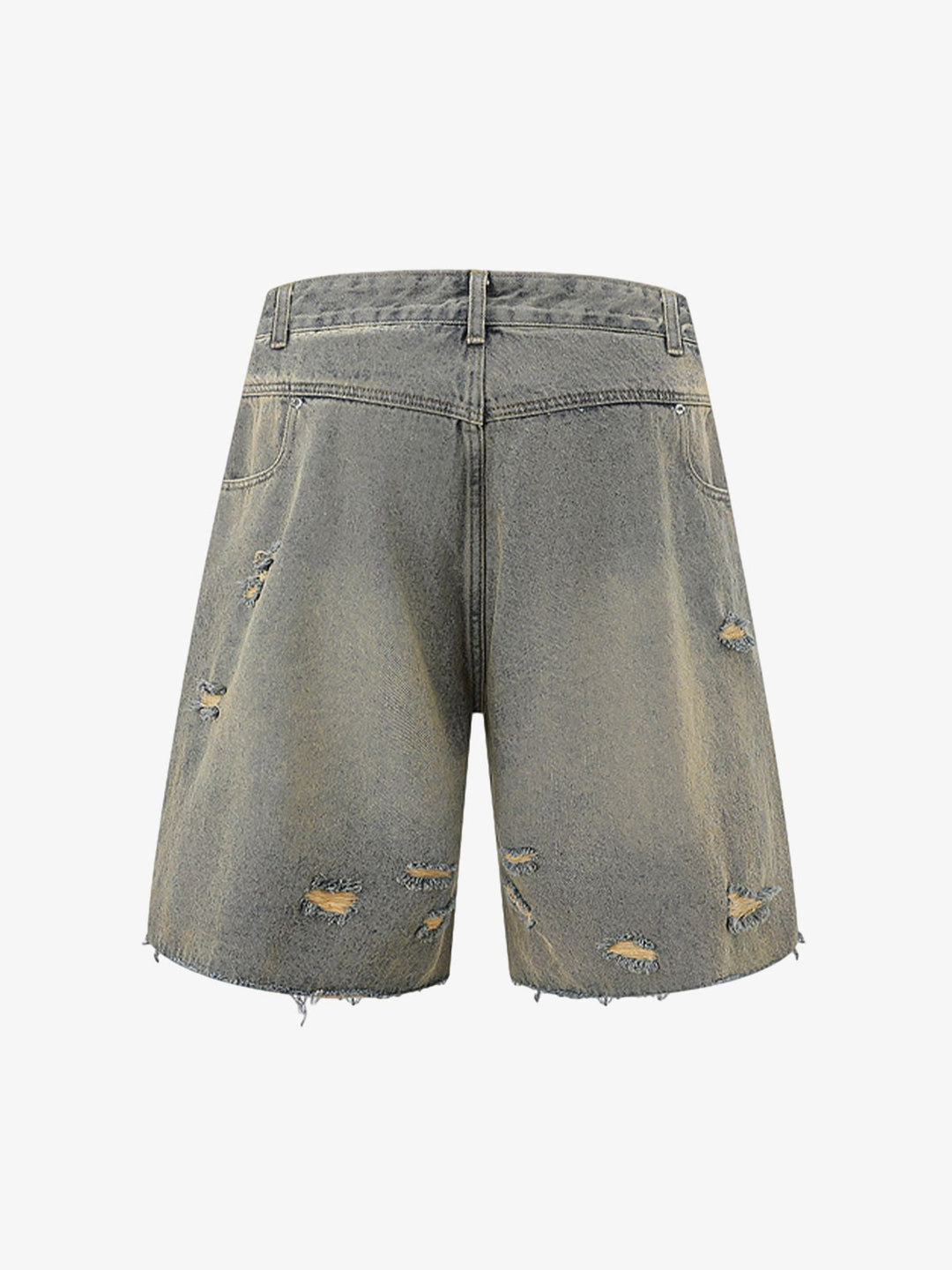 Distressed Ripped Denim Suit