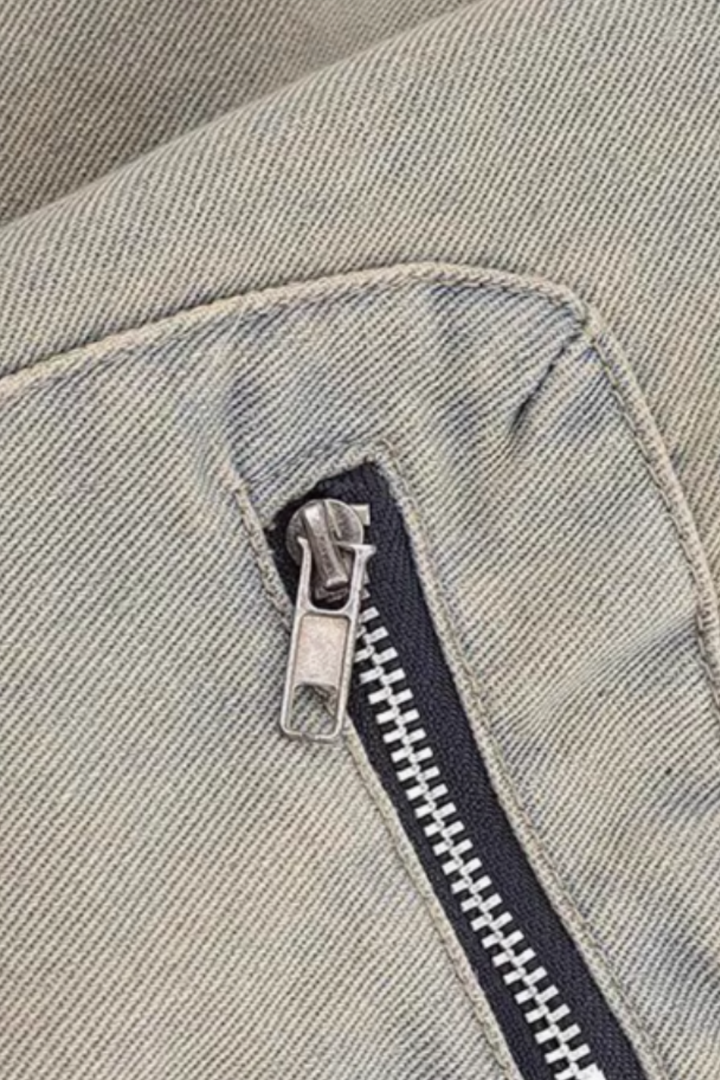 'Drift' Deconstructed Washed Denim Jacket