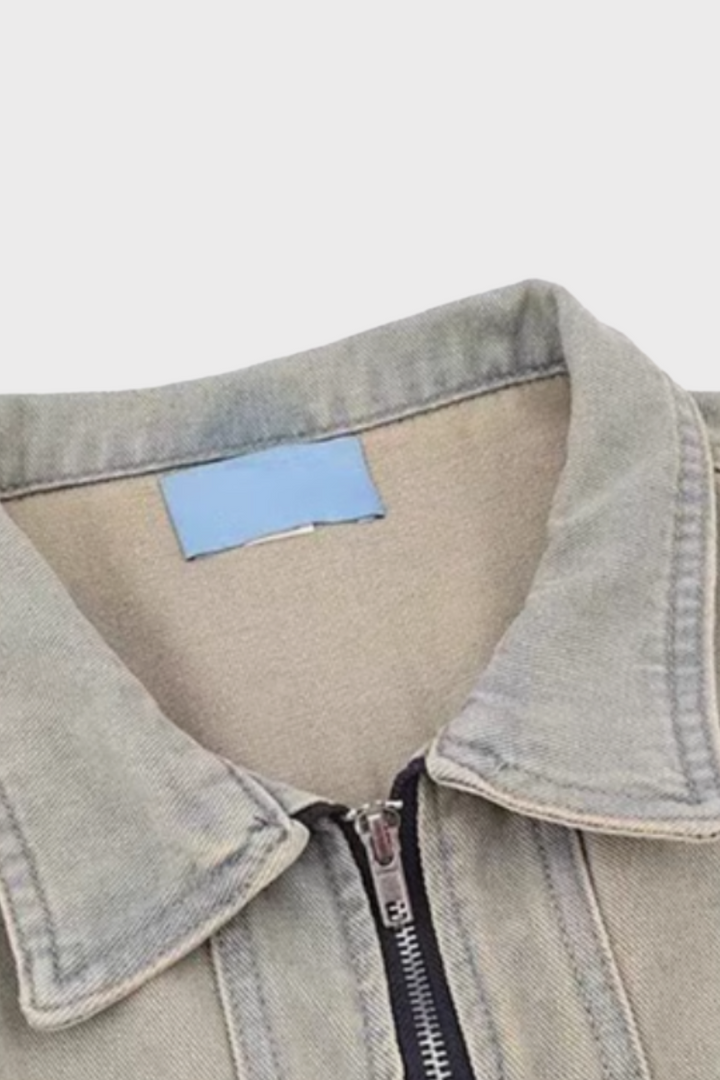 'Drift' Deconstructed Washed Denim Jacket