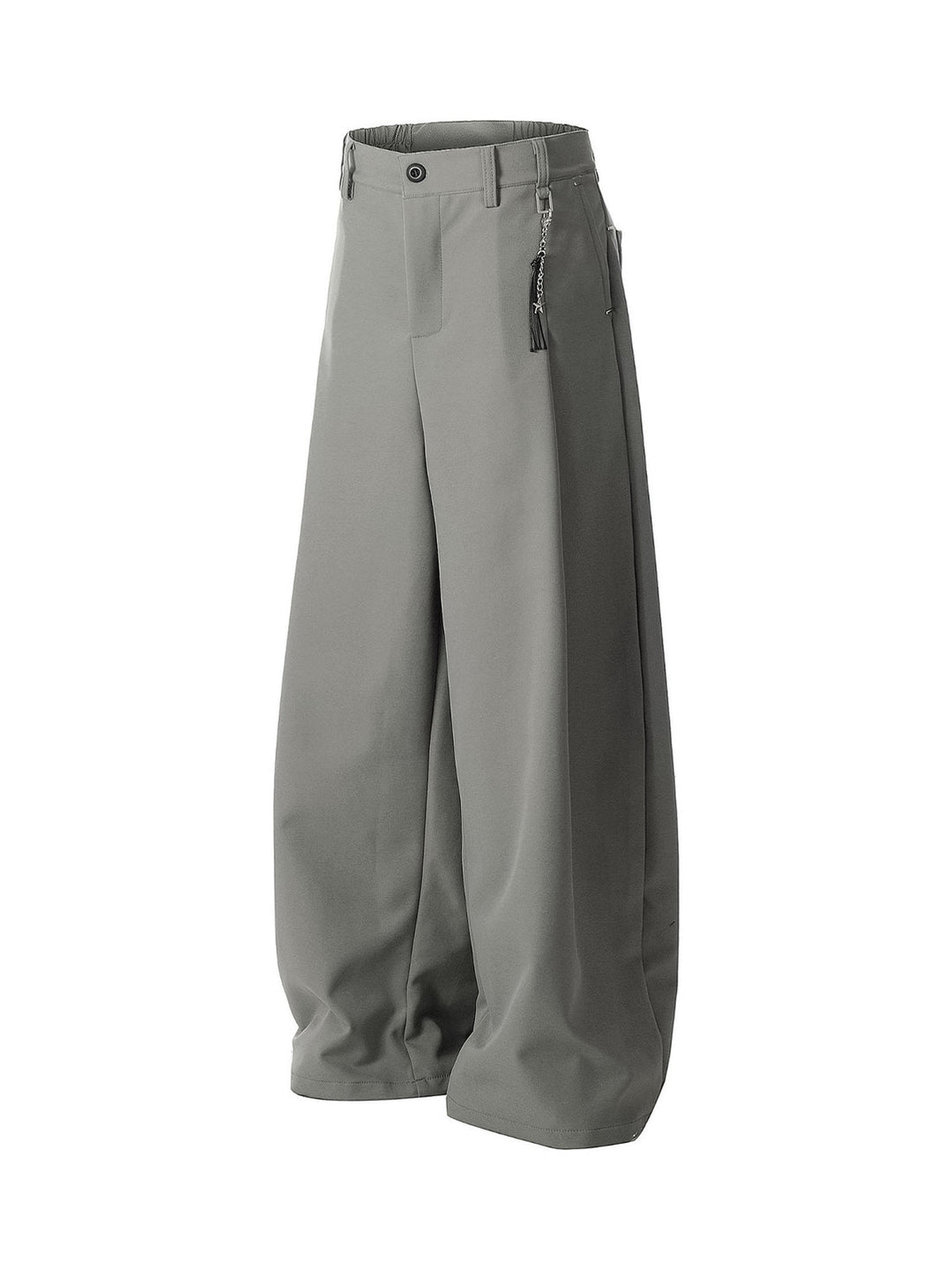 Elastic Waistband Barrel Pants