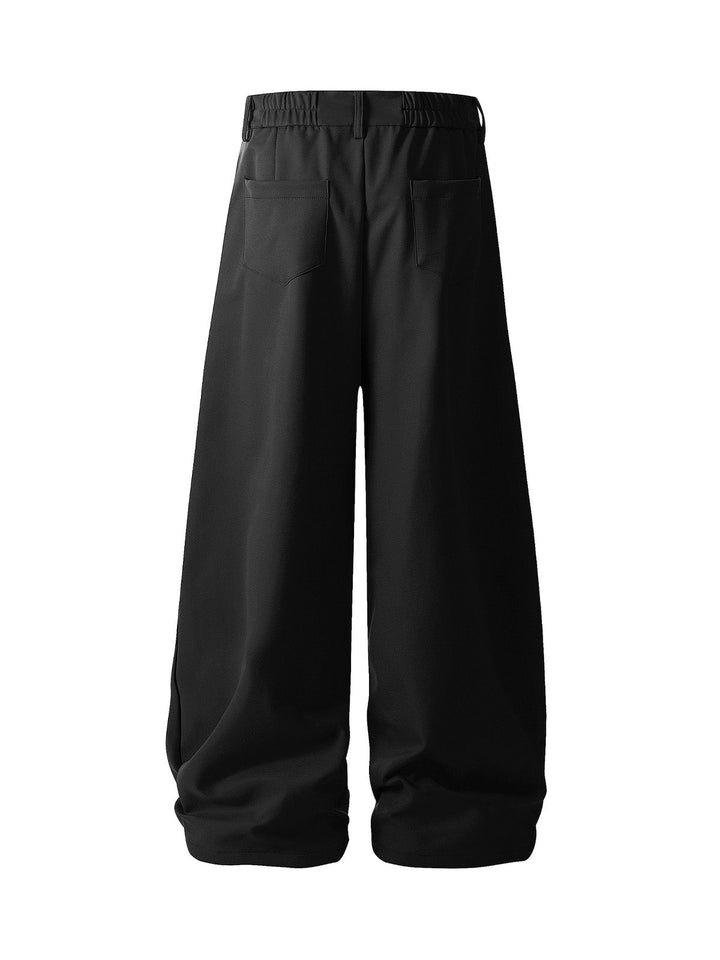 Elastic Waistband Barrel Pants