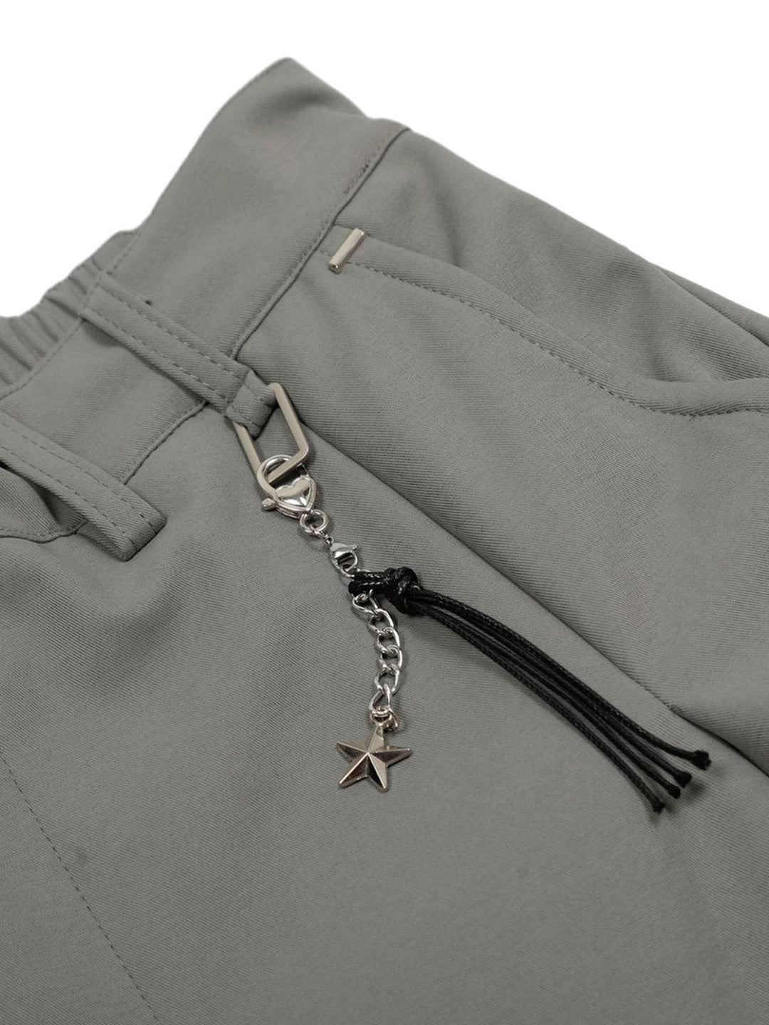 Elastic Waistband Barrel Pants