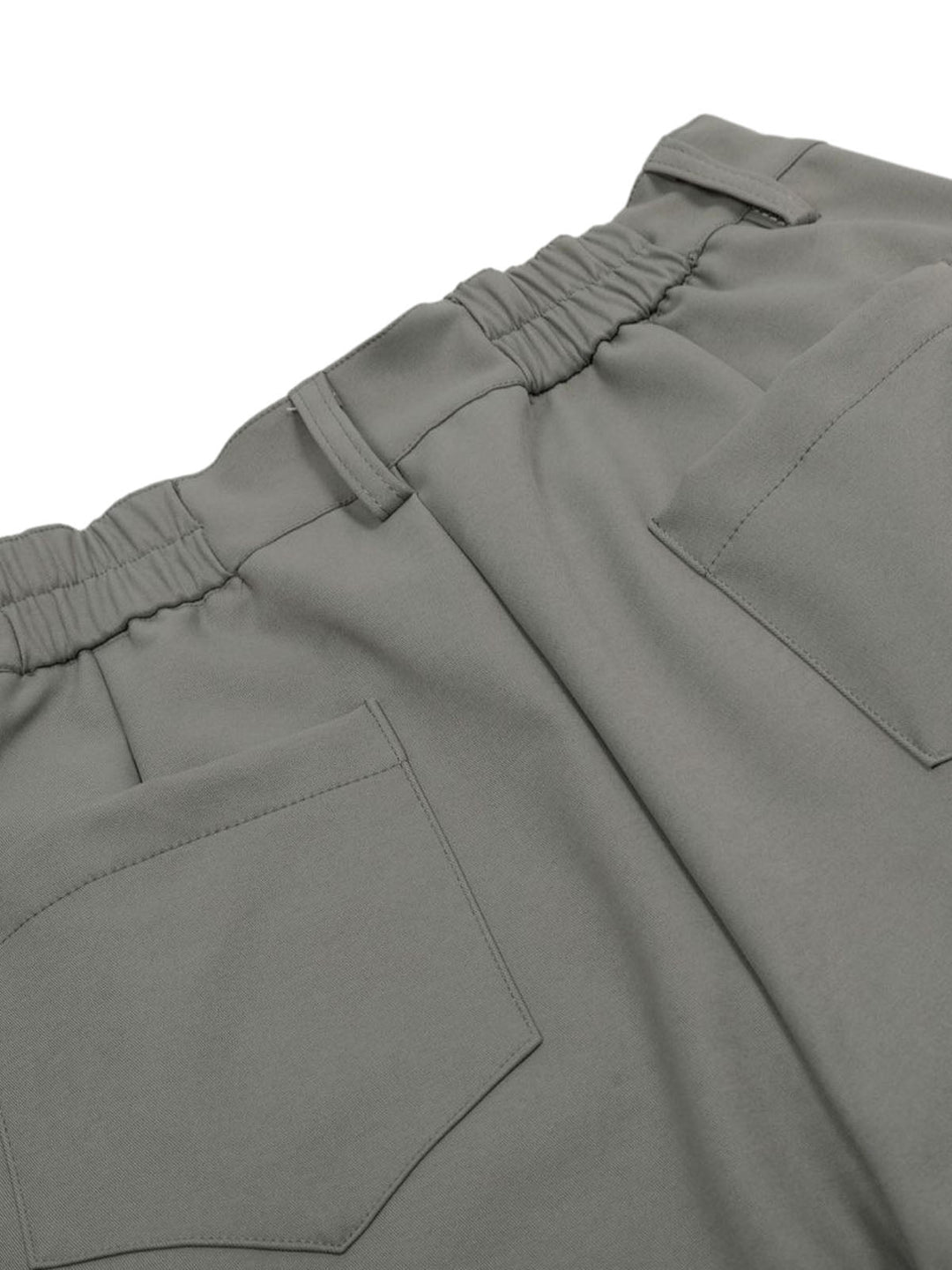 Elastic Waistband Barrel Pants