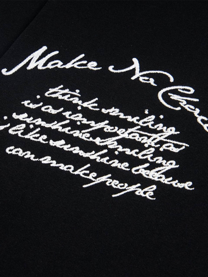 Embroidered Oversized T-Shirt Set