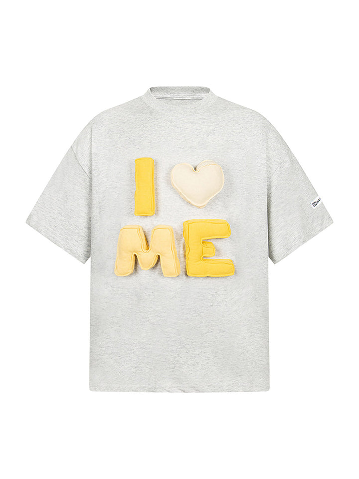 Fun "I ♥ ME" Embroidered T-Shirt