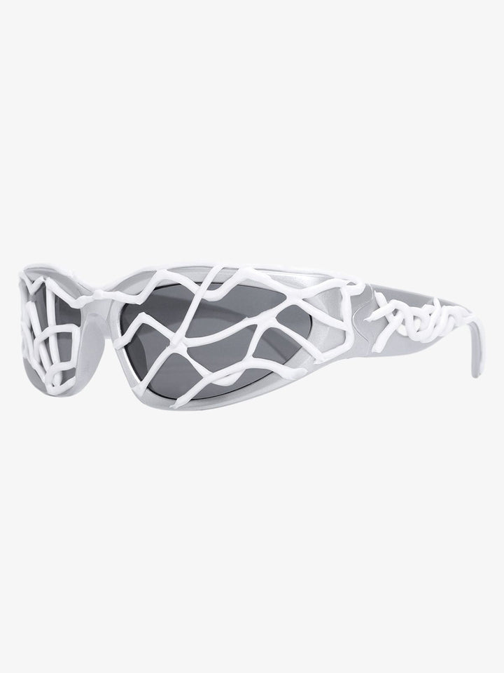 Futuristic Wavy Frame Sunglasses