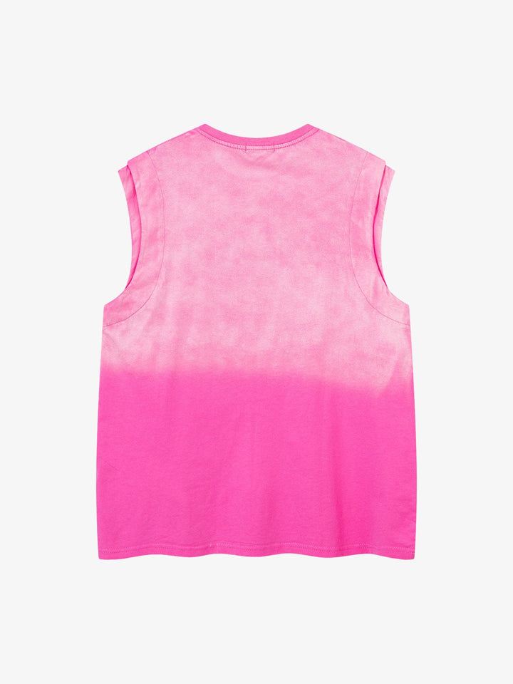 Gradient Embroidered Stars Tank Top