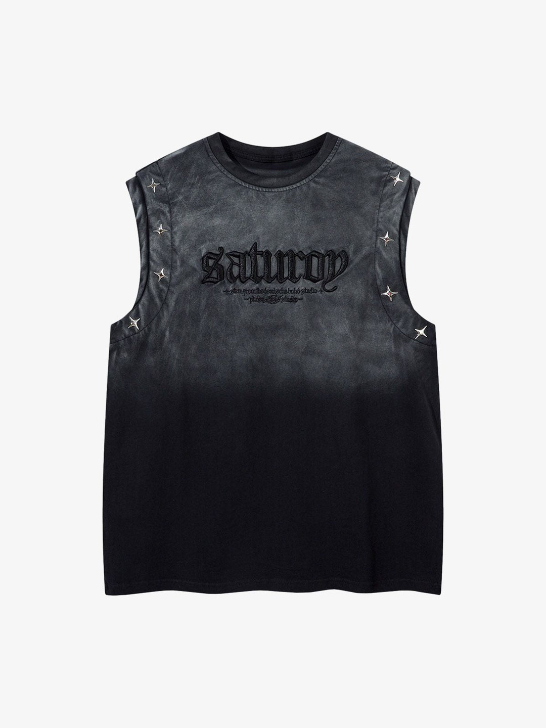 Gradient Embroidered Stars Tank Top