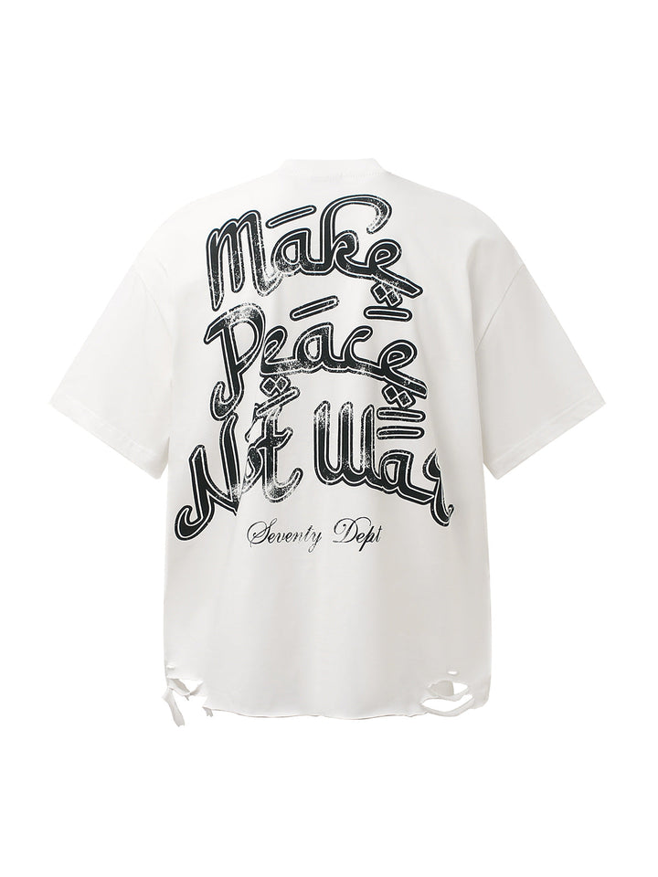 Graffiti Letters Devil Design Graphic T-Shirt