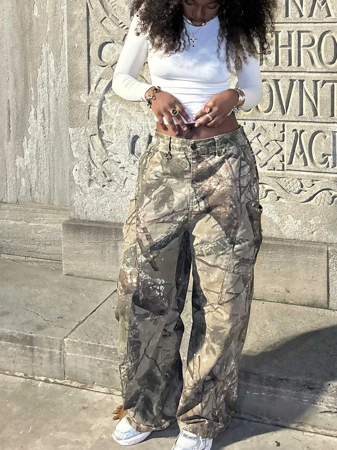 High Street Camouflage Casual Pants