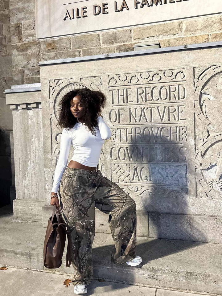 High Street Camouflage Casual Pants