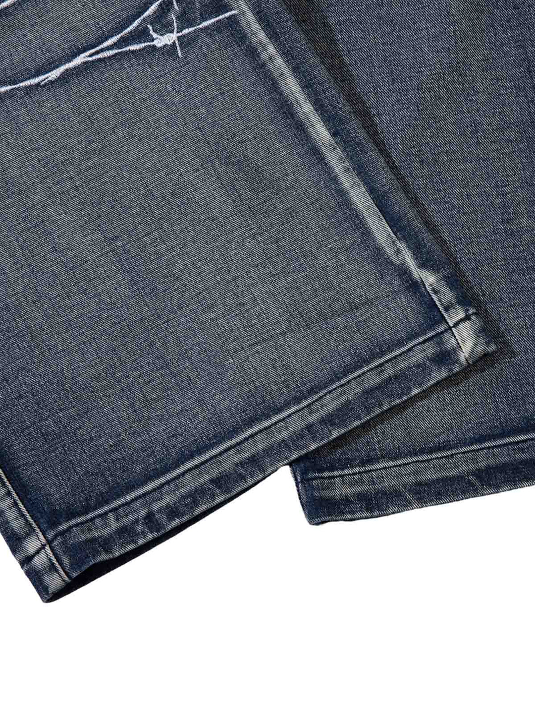 High Street Embroidery Hip-Hop Jeans - 2122