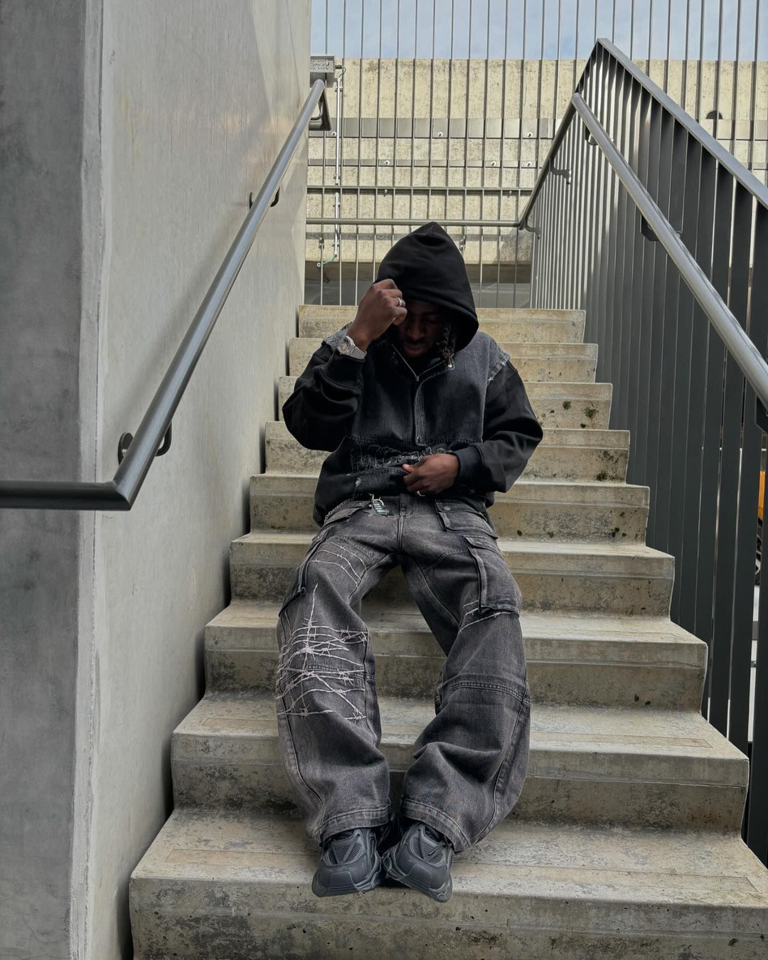 High Street Embroidery Hip-Hop Jeans - 2122