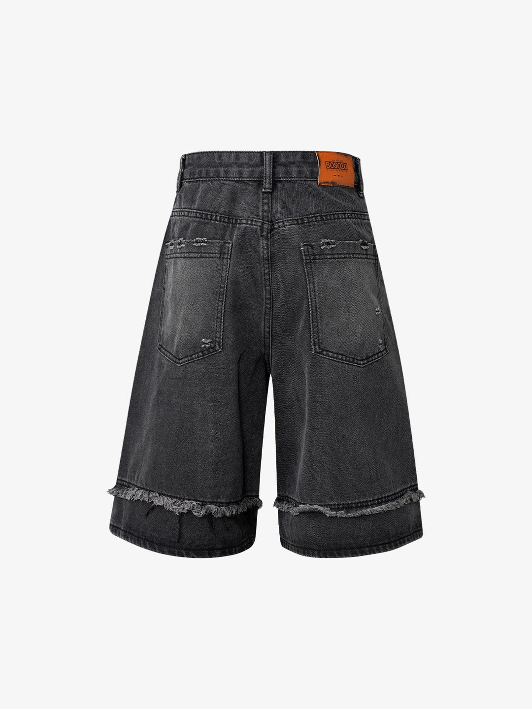 High Street Washed Distressed Denim Shorts - 2100