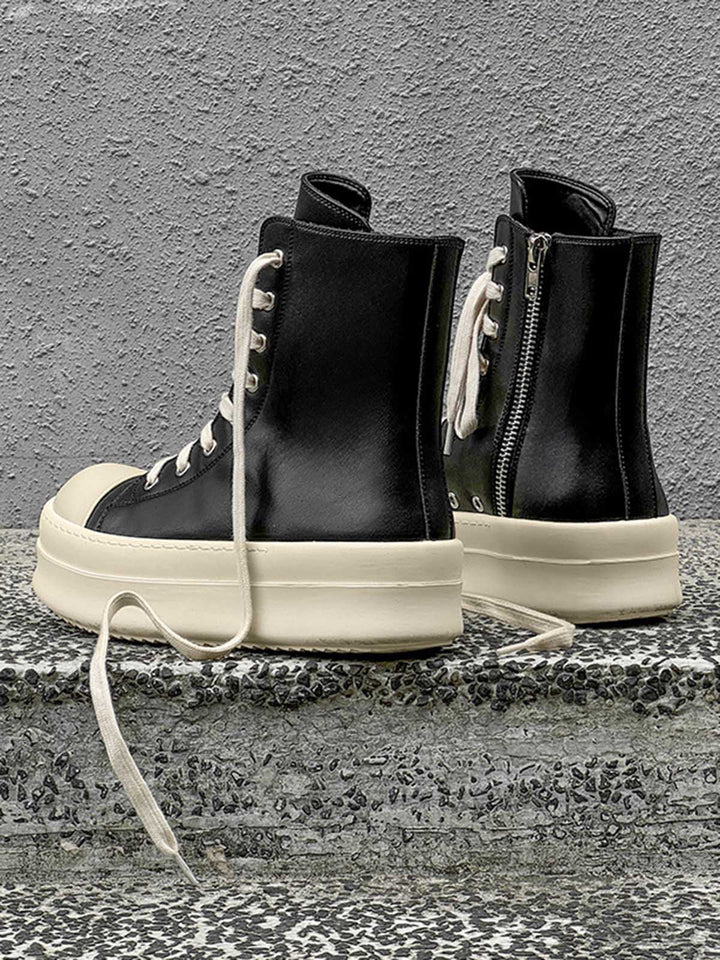 High-top Side Zipper Platform Sneakers - 2273