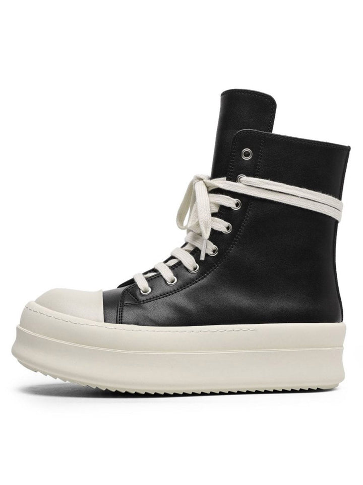 High-top Side Zipper Platform Sneakers - 2273