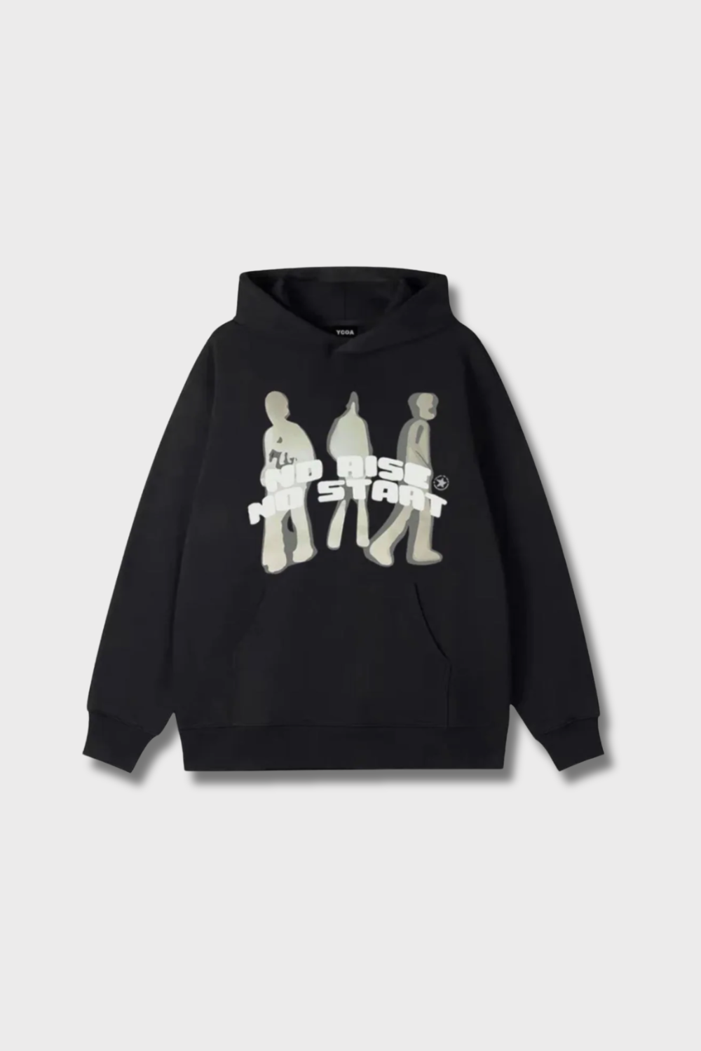 Hoodie 'No Rise No Start'