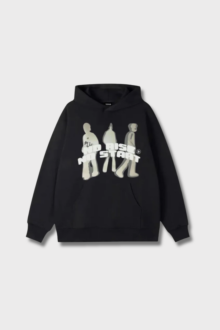 Hoodie 'No Rise No Start'