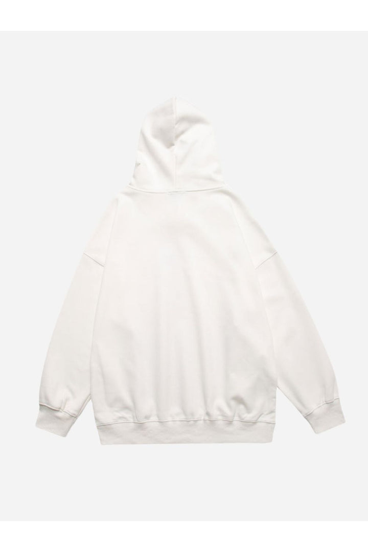 Hoodie With Blurry Guy Print