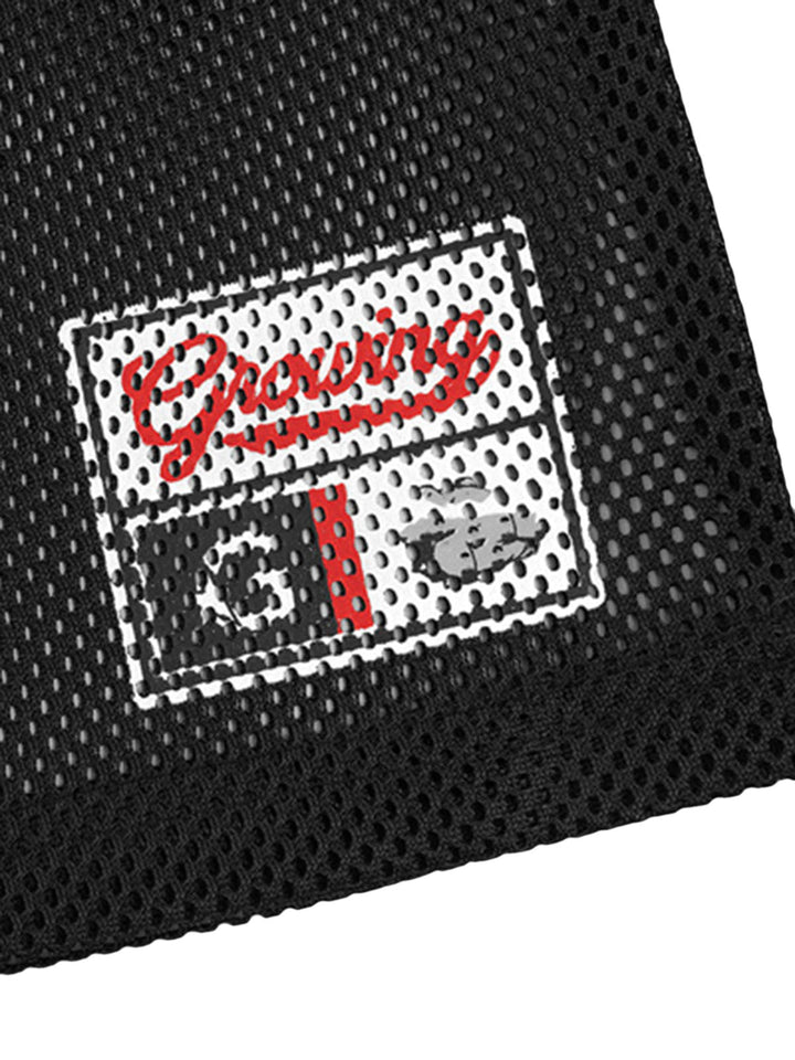 Jersey Letter Print Quick Dry V-neck T-shirt - 2389