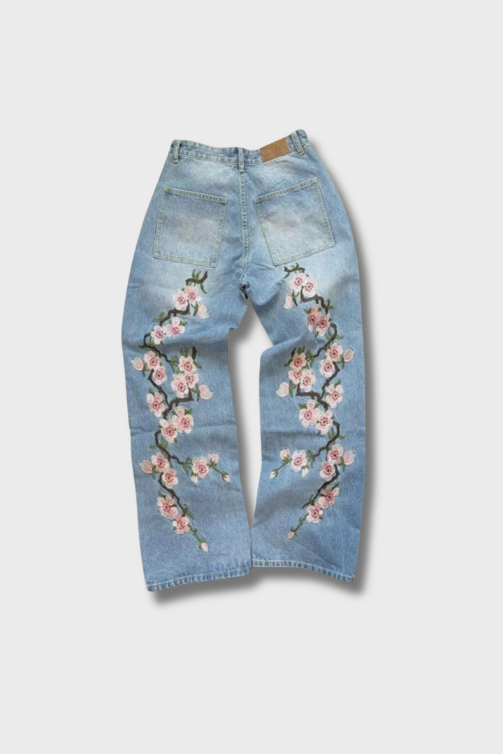'Blossom' Embroidered Jeans