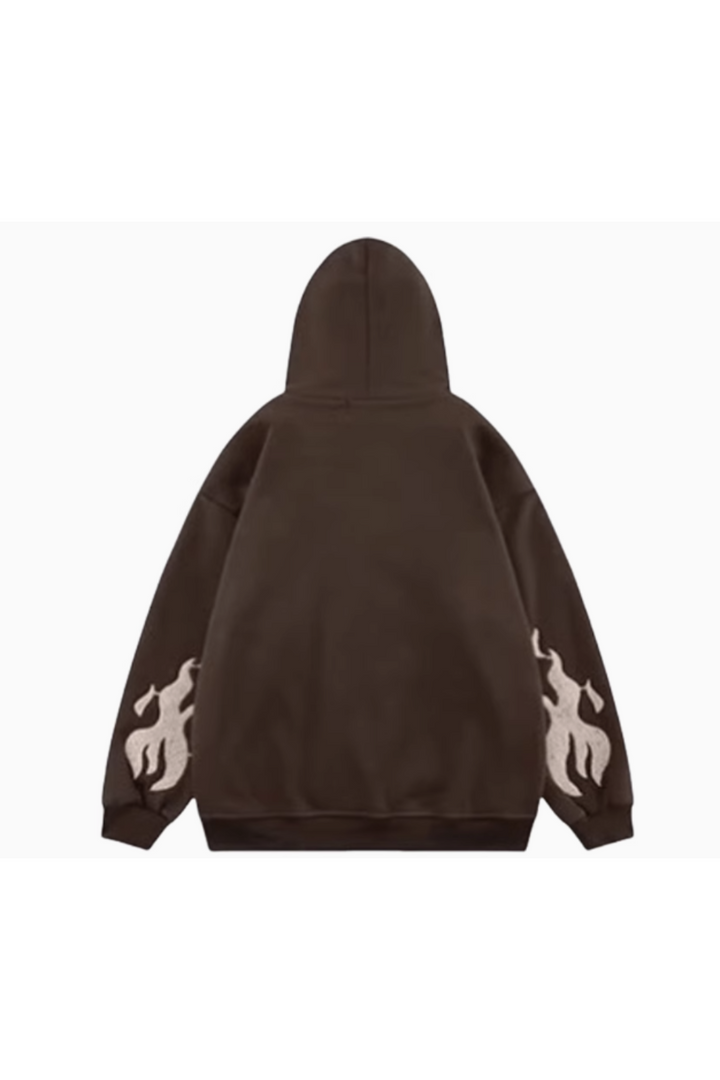 'Mason' Hooded Embroidered Cardigan Jacket