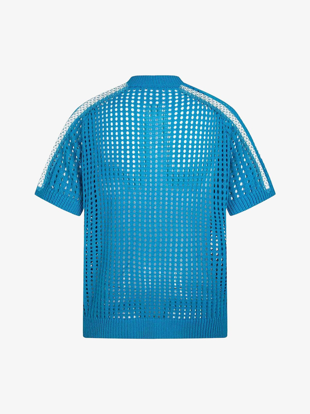 Mesh Zip-Up Sports Jersey Short Sleeve Shirt