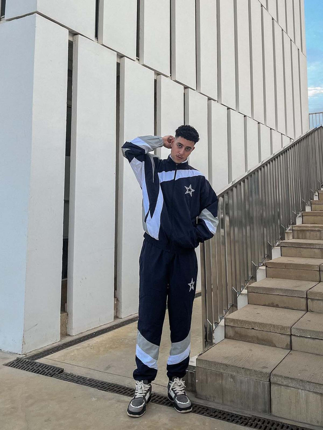 Monochrome Shadowwave Heavy-Duty Street Sneakers-1507