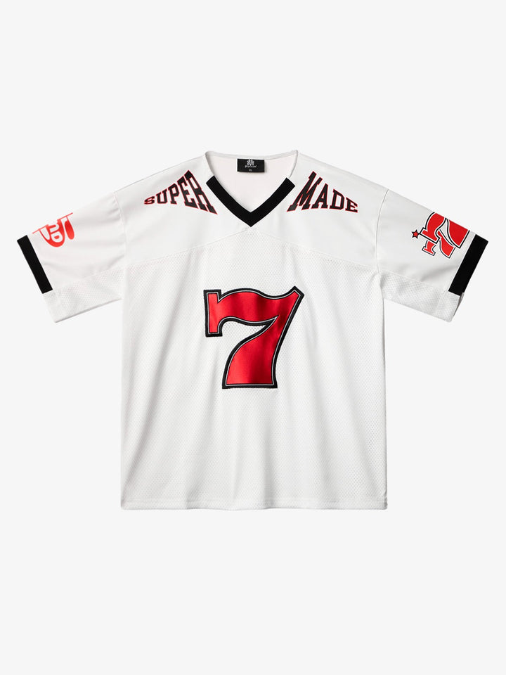 Original "SUPER 7" V-Neck Jersey T-SHIRT - 2400