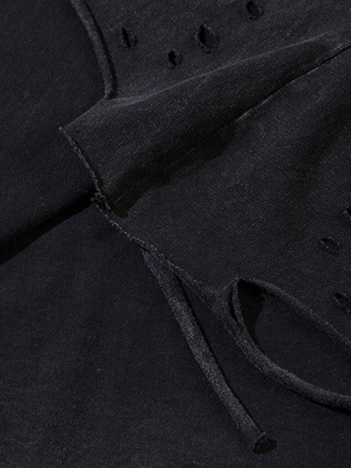 Raw Edge Butterfly Print Vest