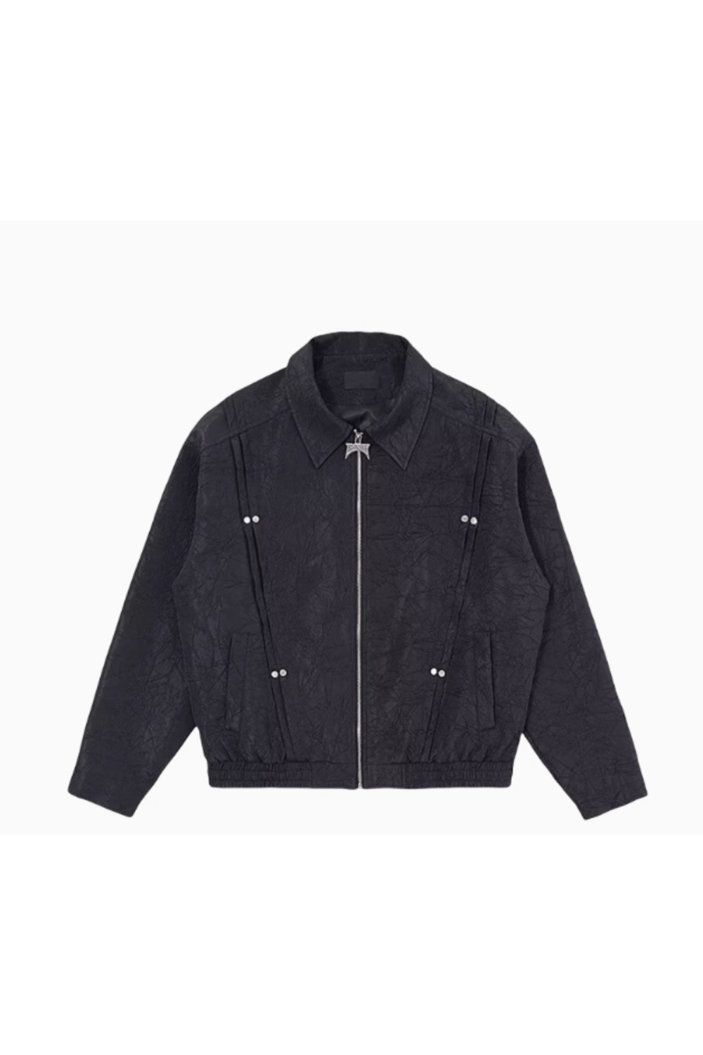 'Reign' Rivet Pleated Short Jacket