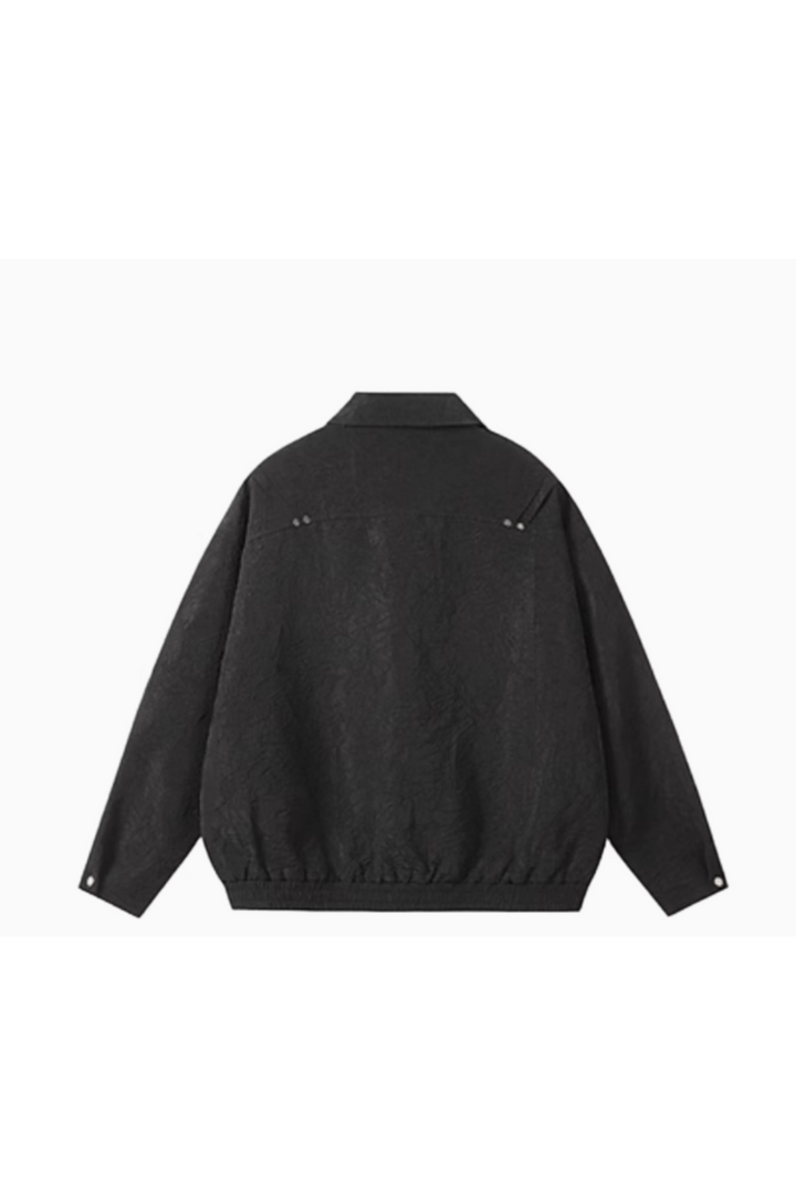 'Reign' Rivet Pleated Short Jacket