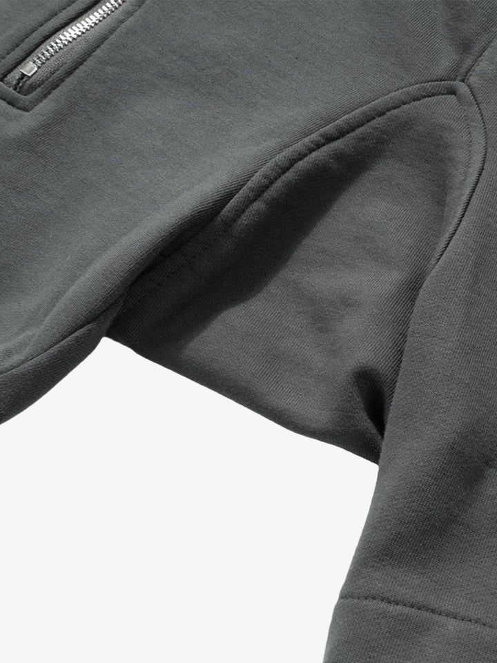 Retro Functional Zipper Slit Jort