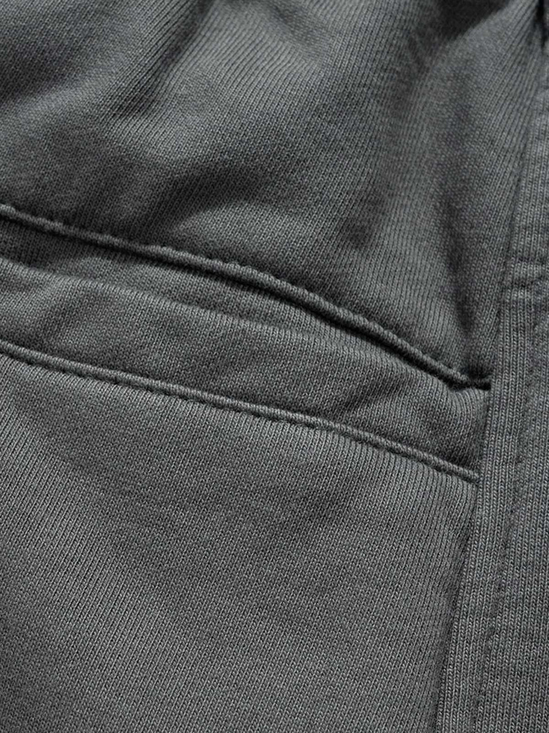 Retro Functional Zipper Slit Jort