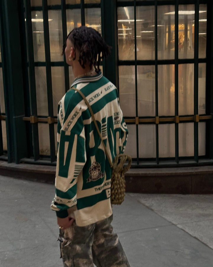 Retro Typography Polo Tee -1252