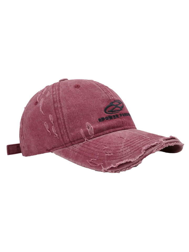 Ripped Denim Baseball Cap - 2028