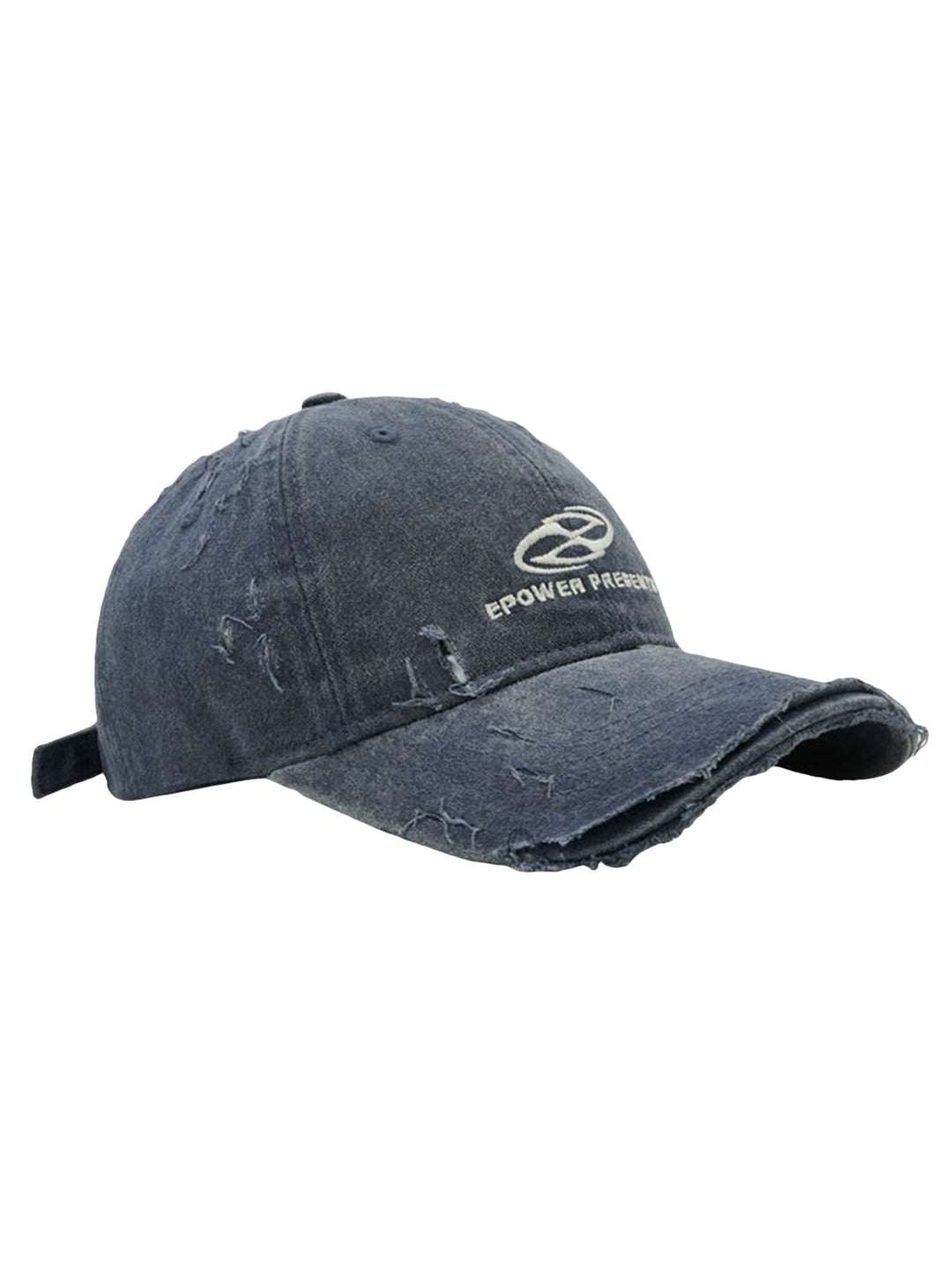 Ripped Denim Baseball Cap - 2028