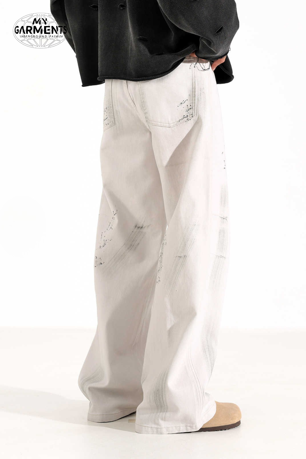 'Riptide' Washed Baggy Jeans