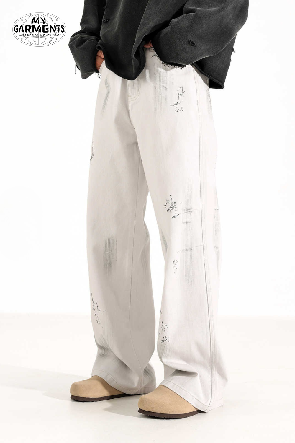 'Riptide' Washed Baggy Jeans