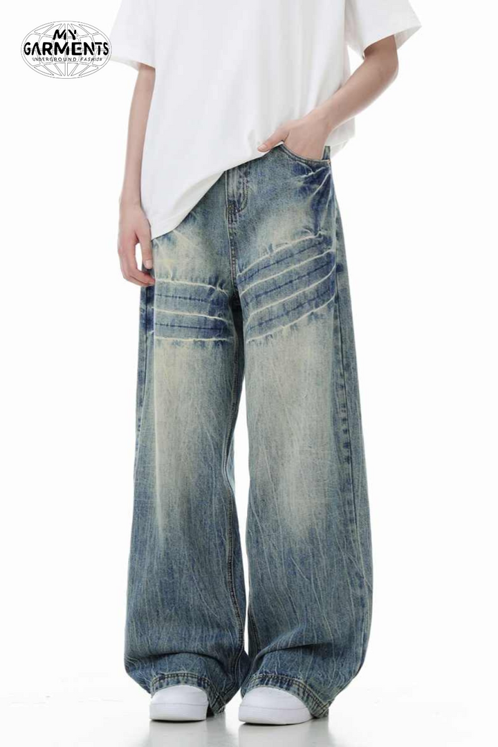 'Rogue' Washed Baggy Retro Jeans