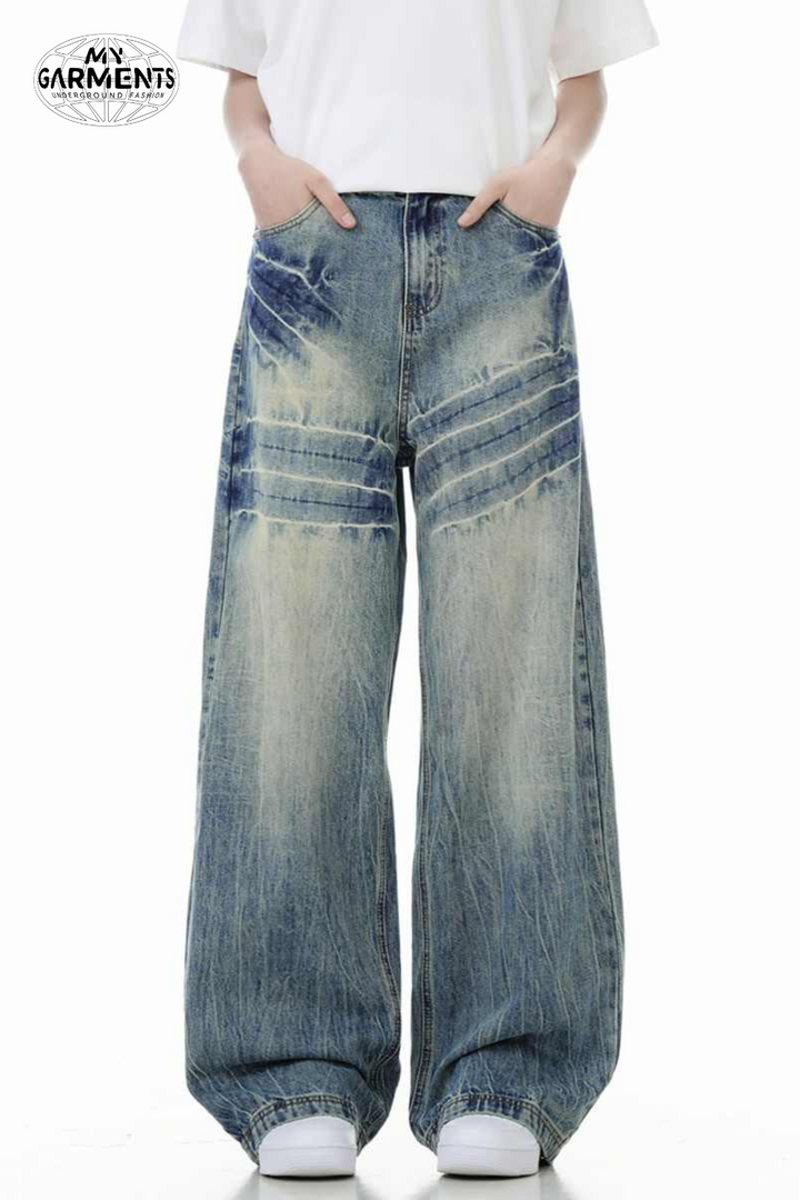 'Rogue' Washed Baggy Retro Jeans