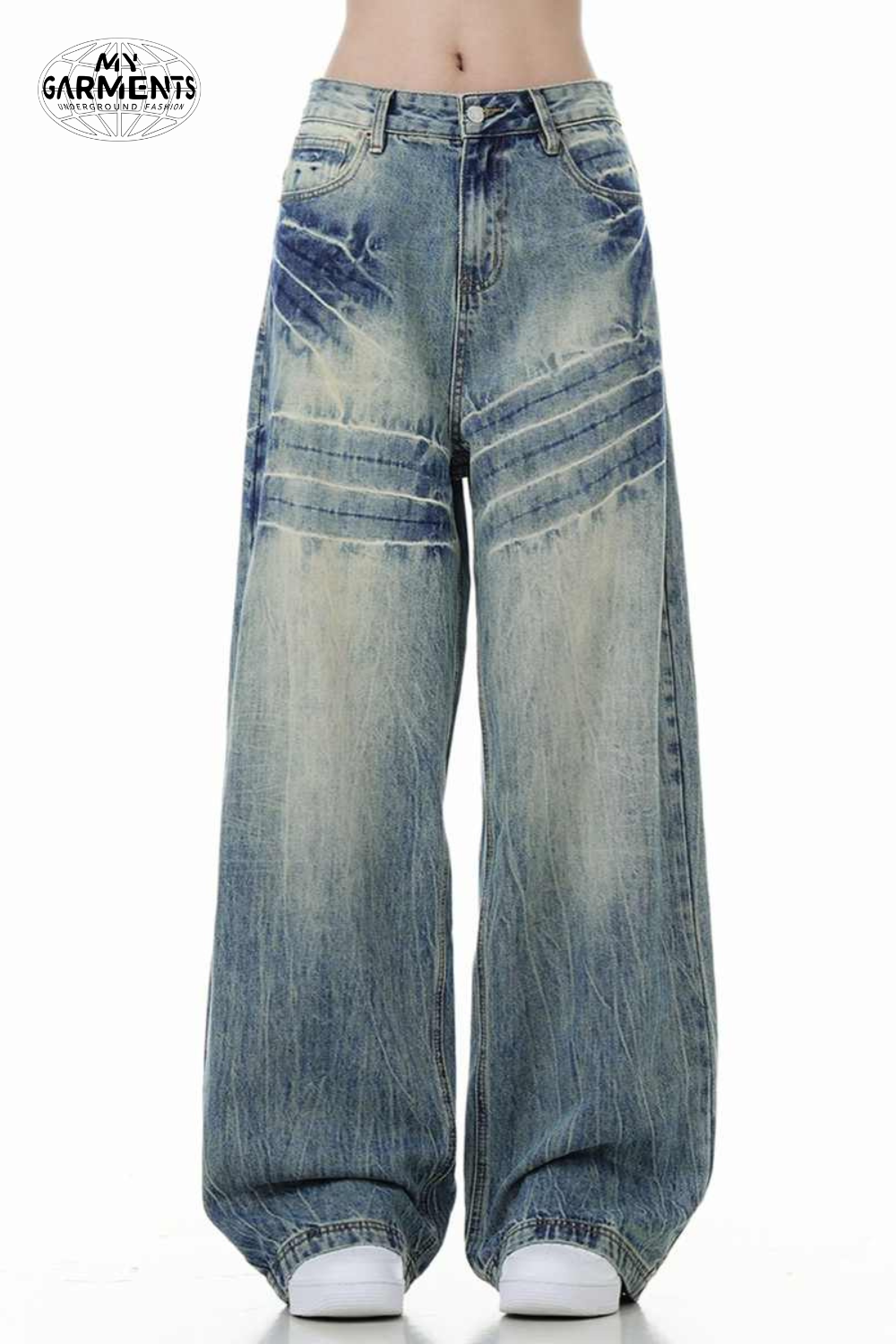 'Rogue' Washed Baggy Retro Jeans