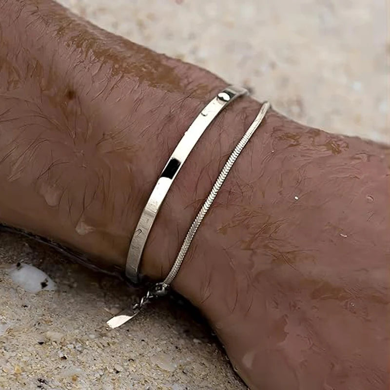 Minimalistic Silver Cuban Bracelets - MyGarments