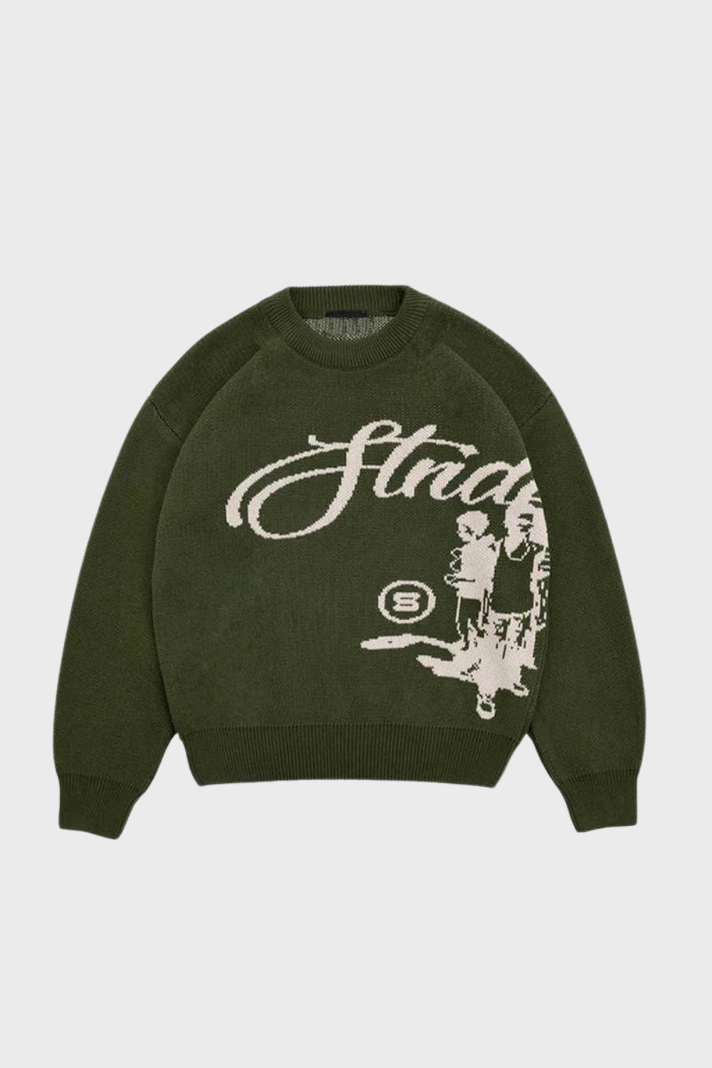 'Structure' Graphic Knitted Sweater